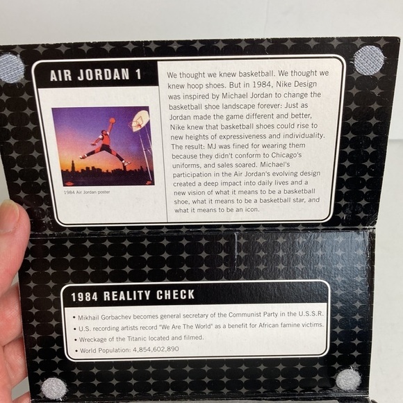 Nike AIR JORDAN Mini Tennis Shoe Bowen Designs 4282 Commemorative Collectible - Picture 2 of 16